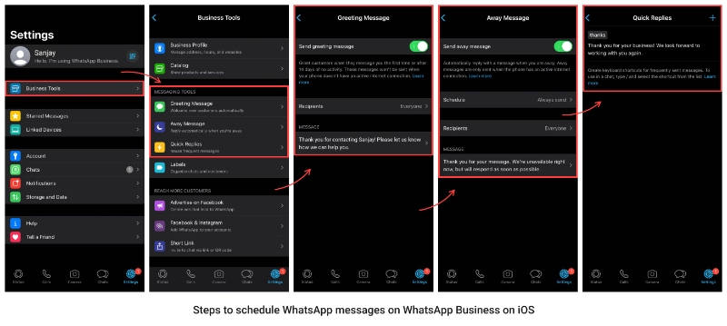 How To Schedule WhatsApp Messages On The WhatsApp Business App?