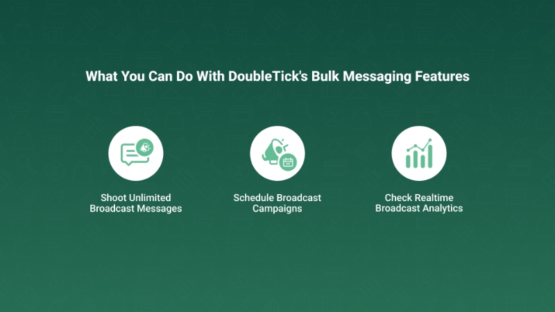 What you can do with DoubleTick bulk messaging feature