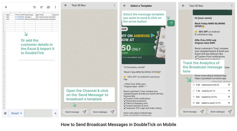 Step-by-Step Process to Shoot Broadcast Campaign in DoubleTick